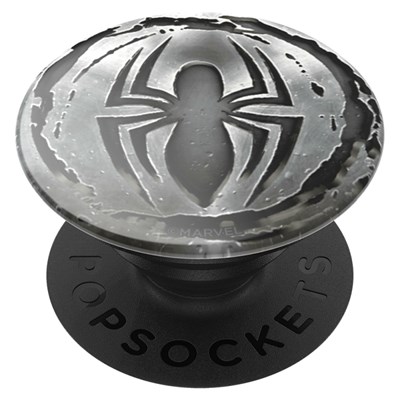 Popsockets - Popgrips Licensed Swappable Device Stand And Grip - Spider-man Monochrome