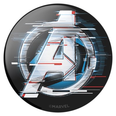 Popsockets - Popgrips Licensed Swappable Device Stand And Grip - Shattered Avengers Logo Gloss