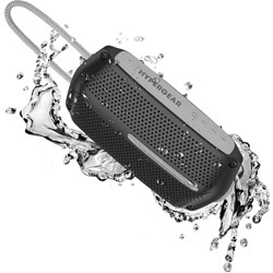 HyperGear Wave Water Resistant Wireless Speaker - Black / Grey