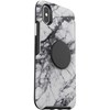 Apple Otterbox Pop Symmetry Series Rugged Case - White Marble Image 2