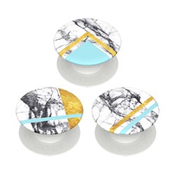 Popsockets - Popminis Device Stand And Grip Three Pack - White Marble Glam