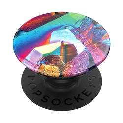 Popsockets - Popgrips Swappable Nature Device Stand And Grip - Rainbow Gem Gloss