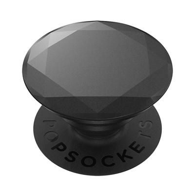 Popsockets - Popgrips Swappable Metallic Diamond Premium Device Stand And Grip -  Black