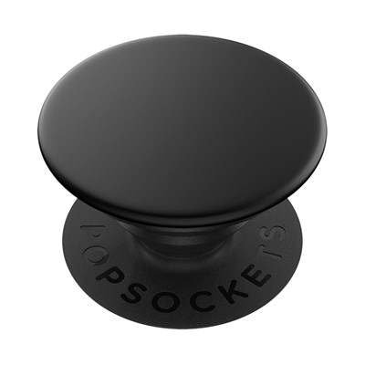 Popsockets - Popgrips Swappable Aluminum Premium Device Stand And Grip - Black