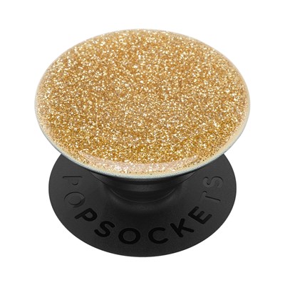 Popsockets - Popgrips Swappable Premium Device Stand And Grip - Glitter Gold