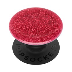 Popsockets - Popgrips Swappable Premium Device Stand And Grip - Glitter Red Popsockets - Popgrips Swappable Premium Device Stand And Grip - Glitter Red