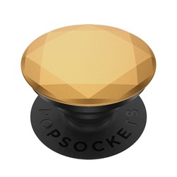 Popsockets - Popgrips Swappable Metallic Diamond Premium Device Stand And Grip -  Medallion Gold