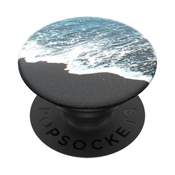 Popsockets - Popgrips Swappable Nature Device Stand And Grip - Black Sand Beach