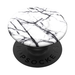 Popsockets - Popgrips Swappable Nature Device Stand And Grip - Dove White Marble