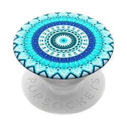 Popsockets - Popgrips Swappable Abstract Device Stand And Grip - Blue Floral Mandala Popsockets - Popgrips Swappable Abstract Device Stand And Grip - Blue Floral Mandala