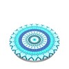 Popsockets - Popgrips Swappable Abstract Device Stand And Grip - Blue Floral Mandala Image 1