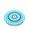 Popsockets - Popgrips Swappable Abstract Device Stand And Grip - Blue Floral Mandala Image 1