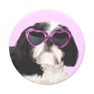 Popsockets - Poptops Swappable Device Stand And Grip Topper - Sassy Shih Tzu
