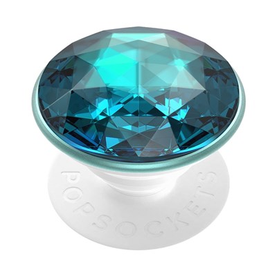 Popsockets - Popgrips Premium Swappable Device Stand And Grip - Disco Crystal Blue