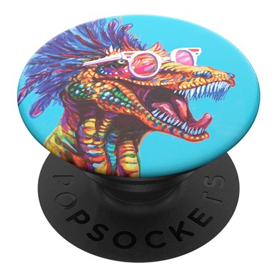 Popsockets - Popgrips Swappable Device Stand And Grip - Raveasaurus