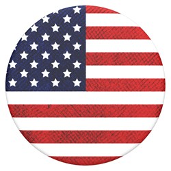 Popsockets - Popgrips Icon Swappable Device Stand And Grip - Vintage American Flag