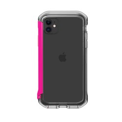 Element Case Rail Case for iPhone 11 and XR- Clear and Flamingo