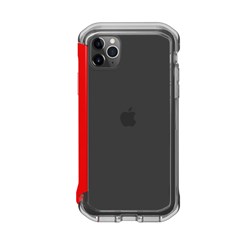 Element Case Rail Case for iPhone 11 Pro Max and XS Max - Clear and Solid Red