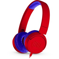 JBL - Jr 300 On Ear Wire Headphones - Spider Red JBL - Jr 300 On Ear Wire Headphones - Spider Red
