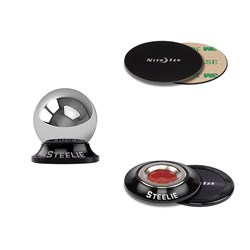 Nite Ize - Steelie Orbiter Dash Mount Kit - Silver And Black