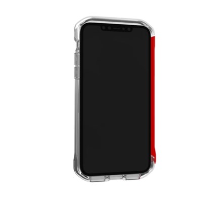 Element Case Rail Case for iPhone 11 and XR- Clear and Solid Red