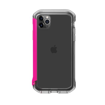Element Case Rail Case for iPhone 11 Pro Max and XS Max - Clear and Flamingo