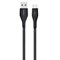 Belkin - Duratek Plus Type A To Type C Cable 4ft - Black Image 2