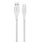 Belkin - Duratek Plus Type A To Type C Cable 4ft - White Image 2