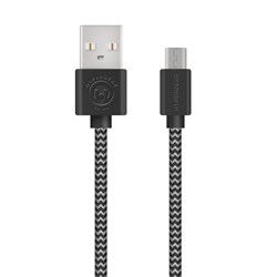 Naztech Braided Micro USB Cable - Black Naztech Braided Micro USB Cable - Black
