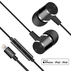 Naztech Platinum MFi Lightning Earphones - Black 14203-NZ