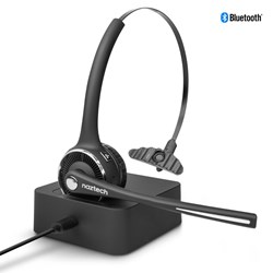 Naztech N980 BT Wireless Headset with Base - Black