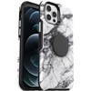 Apple Otterbox Pop Symmetry Series Rugged Case - White Marble Graphic Image 5
