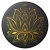 Popsockets - Popgrips Icon Swappable Device Stand And Grip - Golden Prana Black Image 1