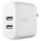 Belkin - Dual Port Usb A 24w Wall Charger With Apple Lightning Cable 3ft - White Image 1