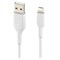 Belkin - Dual Port Usb A 24w Wall Charger With Apple Lightning Cable 3ft - White Image 4