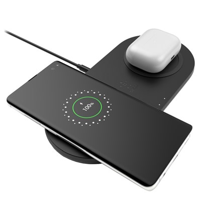 Belkin - Dual Wireless Charging Pad 10w - Black