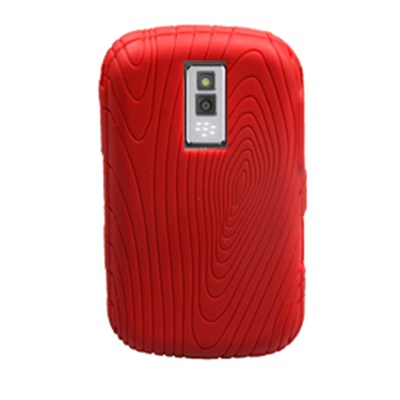 Blackberry Compatible Silicone Grip Cover - Red  10016