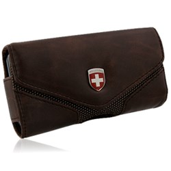 Swiss Leatherware Lugano Case - Brown  10159nz