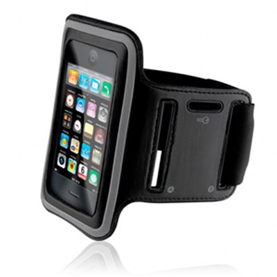 Apple Compatible Naztech Sport Armband - Black and Silver 10381NZ
