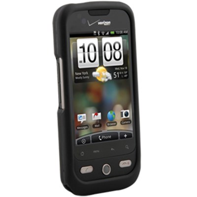 HTC Compatible Naztech SnapOn  Rubberized Cover - Black 10492NZ