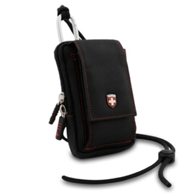 Swiss Leatherware Traveler Case - Black  10787NZ