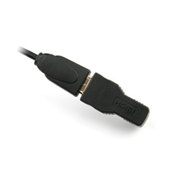 HDMI A to D Right Angle Adaptor for Standard HDMI Cables