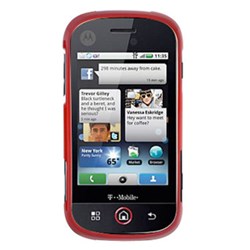 Motorola Compatible Premium Rubberized Cover SnapOn Cover - Red  10865NZ