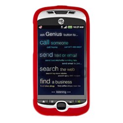 HTC Compatible Premium Rubberized SnapOn Cover - Red
