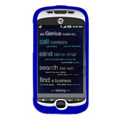 HTC Compatible Premium Rubberized SnapOn Cover - Dark Blue  10957NZ