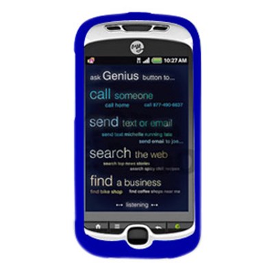 HTC Compatible Premium Rubberized SnapOn Cover - Dark Blue  10957NZ