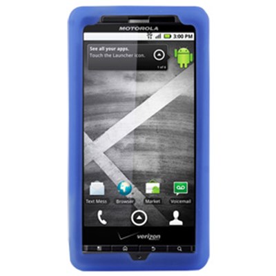 Motorola Compatible Premium Silicone Cover - Blue Checker  10988NZ