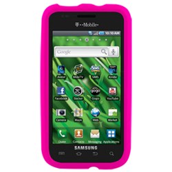 Samsung Compatible Premium Silicone Cover - Translucent Hot Pink  10995NZ