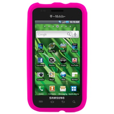 Samsung Compatible Premium Silicone Cover - Translucent Hot Pink  10995NZ