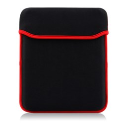 Swiss Leatherware Sleeve - Black and Red  11004NZ